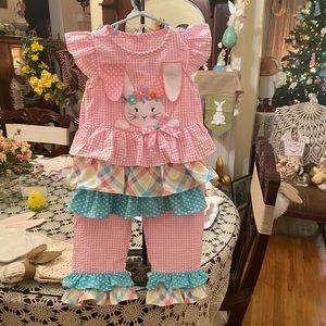 Rare Edition Toddler Girls 2 piece pant set size 4T